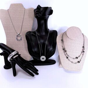 BRIGHTON Bundle 2 Bracelets 3 Necklaces PLUS 5 Pieces Unbranded SS BONUS